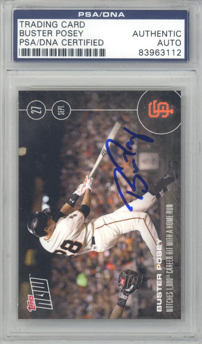 Buster Posey Autographed 2016 Topps Now Card #511 San (1 of 2)