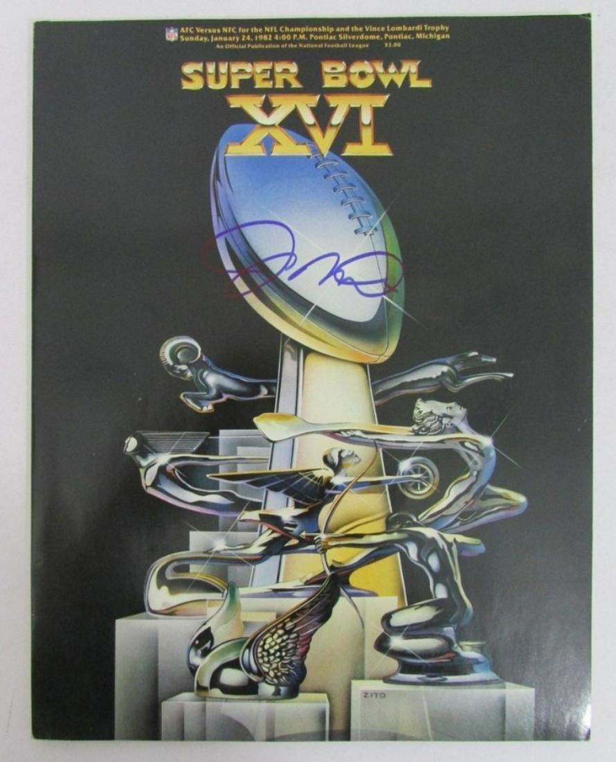 Joe Montana Signed Official Super Bowl XVI GameDay (1 of 1)