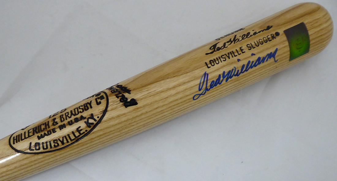 Ted Williams Autographed Louisville Slugger Bat Boston (1 of 2)