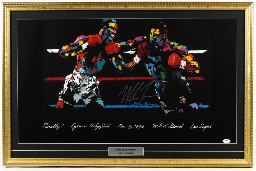 Mike Tyson Signed 21x32 1996 LeRoy Neiman Original (1 of 1)
