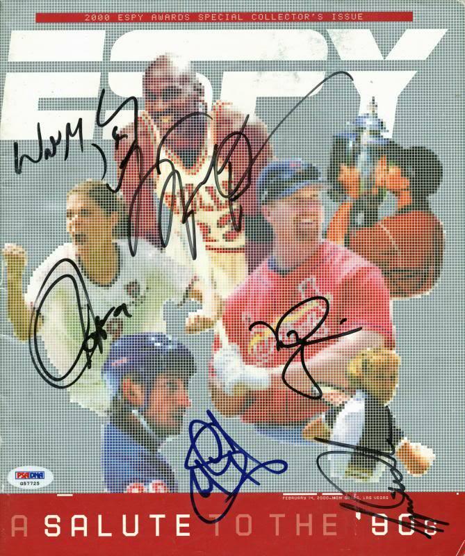Jordan, Woods, Gretzky, Mcgwire, Hamm & Graf Signed (1 of 2)