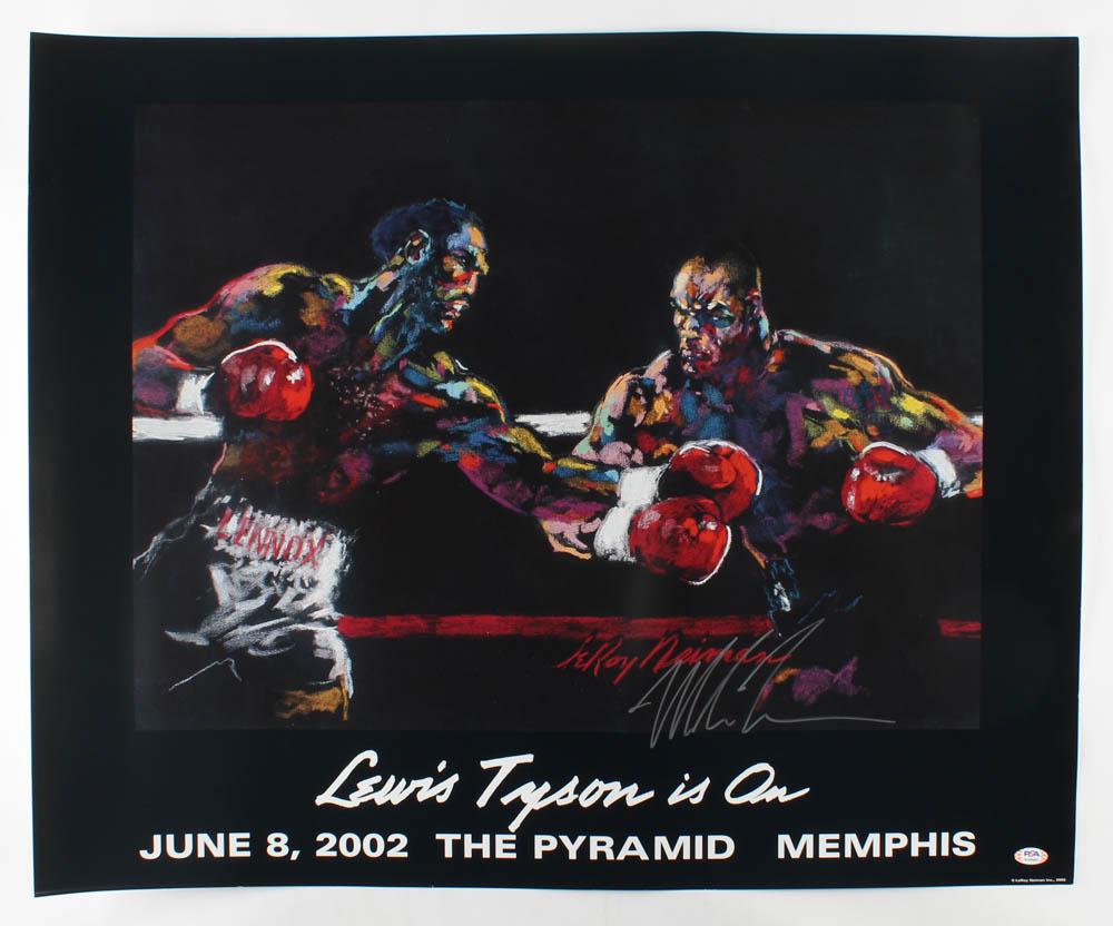 Mike Tyson Signed 25x31 Original LeRoy Neiman MGM Fight (1 of 2)
