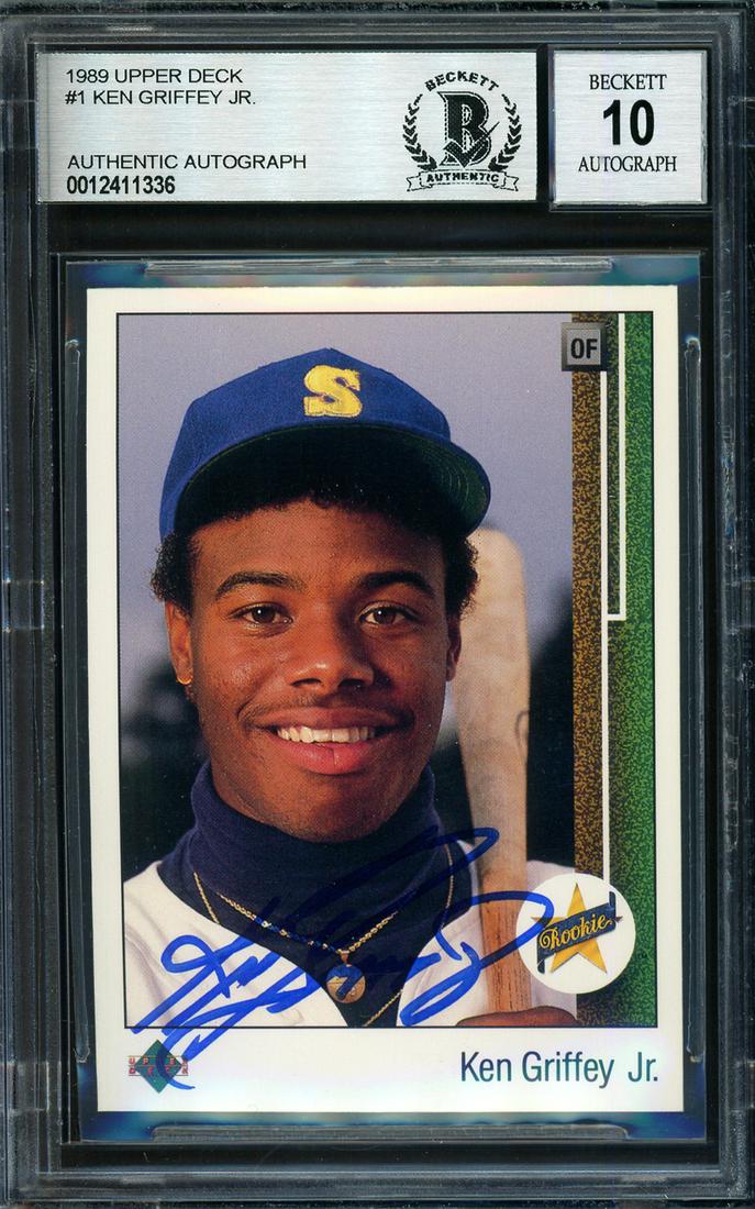 Ken Griffey Jr. Autographed 1989 Upper Deck Rookie Card (1 of 1)