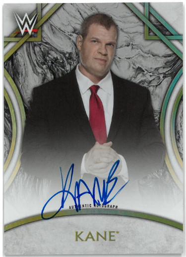 Kane signed 2018 Topps WWE Legends Wrestling Trading: This is a Kane signed 2018 Topps WWE Legends Wrestling Trading Card #A-KE- LTD 155/199. Image of actual item instock - as shown.