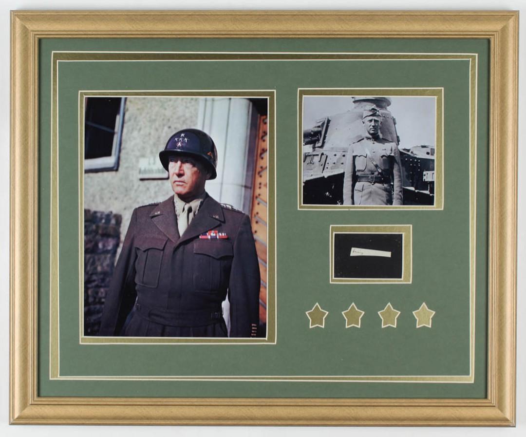 General George S. Patton 18x22 Custom Framed Display (1 of 1)