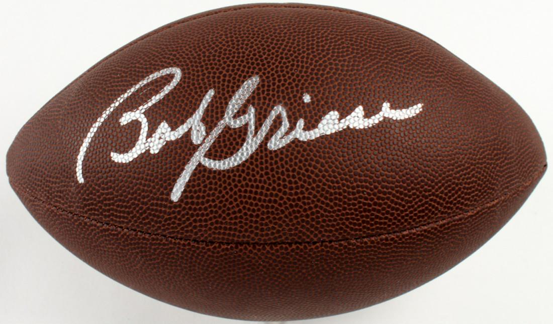 Bob Griese Signed NFL Football (Schwartz COA) (1 of 1)