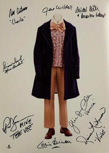 GENE WILDER + Willy Wonka Cast x8 Signed 12x18 Photo (1 of 2)