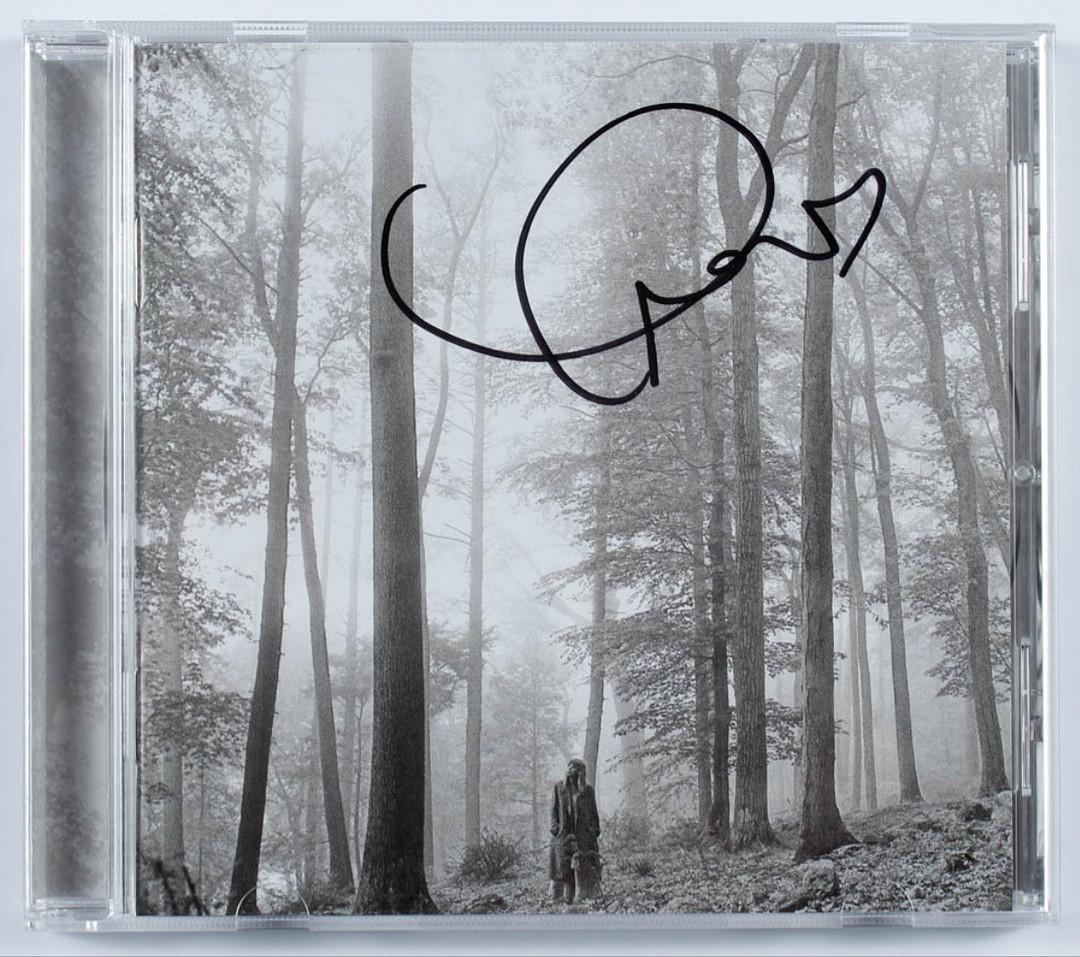 Taylor Swift Signed "Folklore" CD Album Cover (JSA COA) (1 of 1)