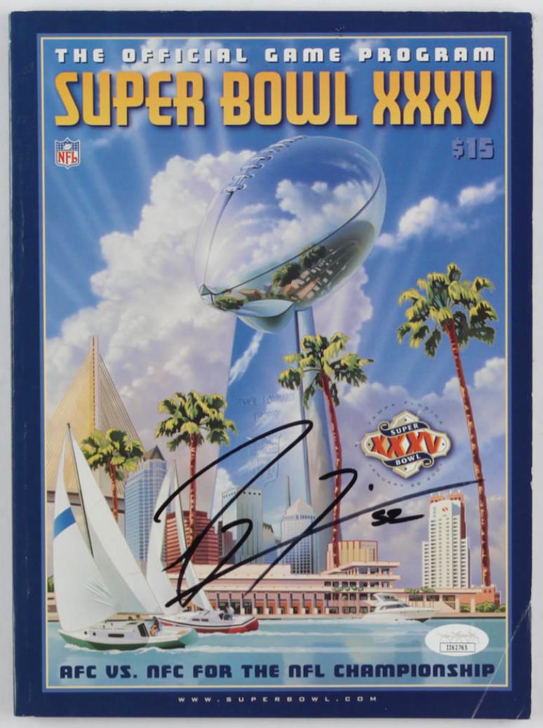 Ray Lewis Signed Super Bowl XXXV Program (JSA COA) (1 of 1)