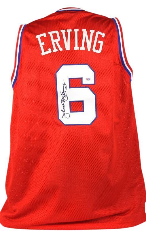 Julius 'Dr. J' Erving Authentic Signed Red Pro Style (1 of 1)