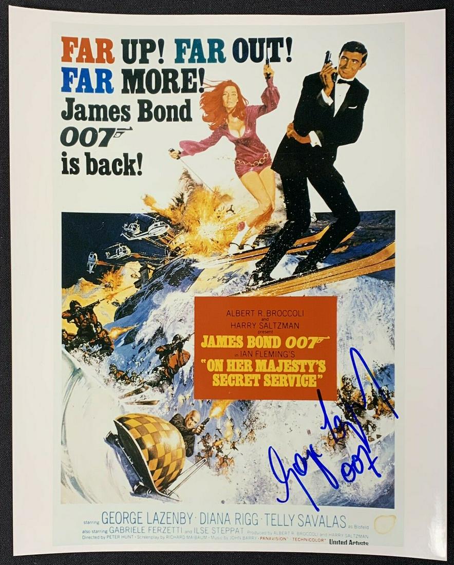 George Lazenby 007 Signed James Bond 8x10 Movie Photo (1 of 1)