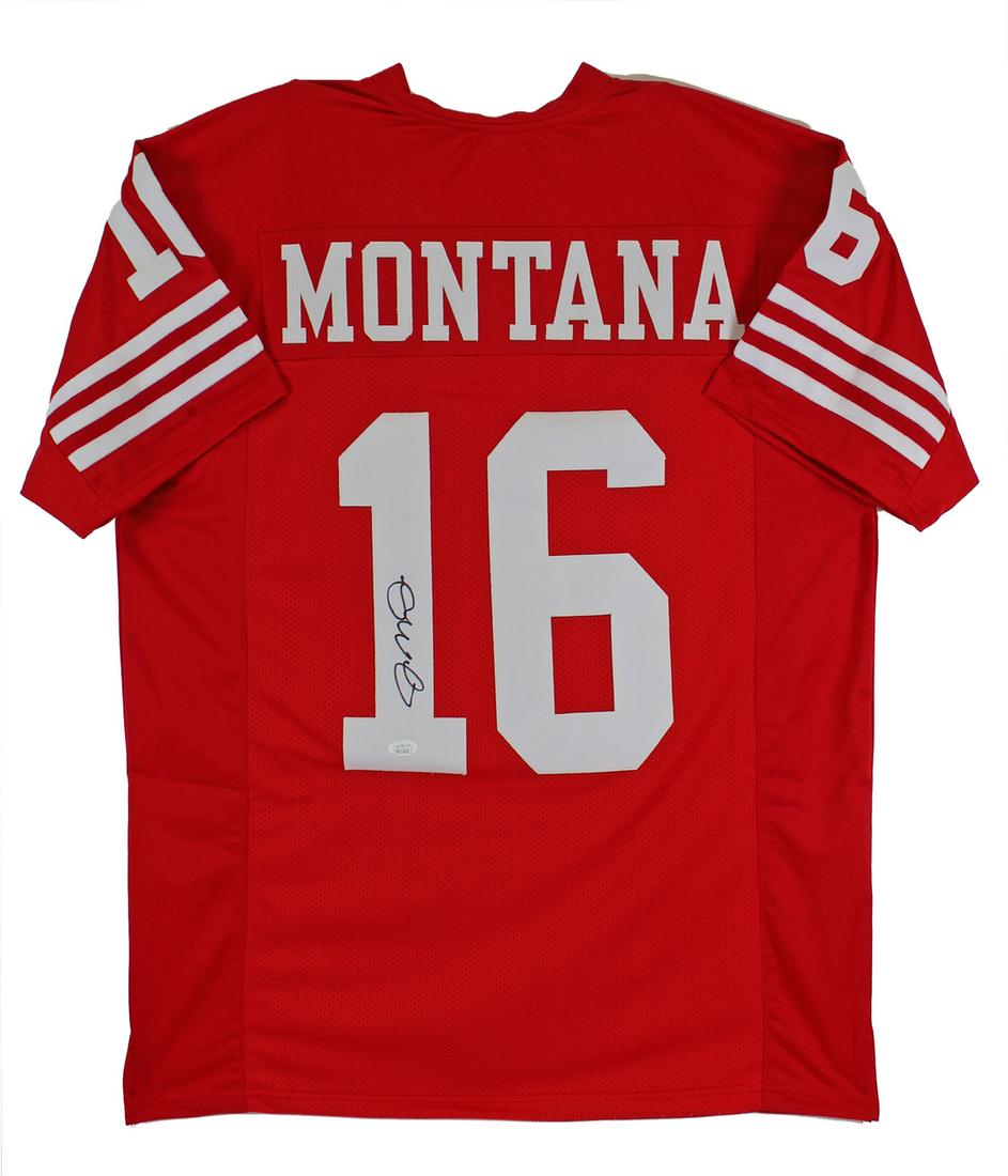 Joe Montana Authentic Signed Red Pro Style Jersey (1 of 1)