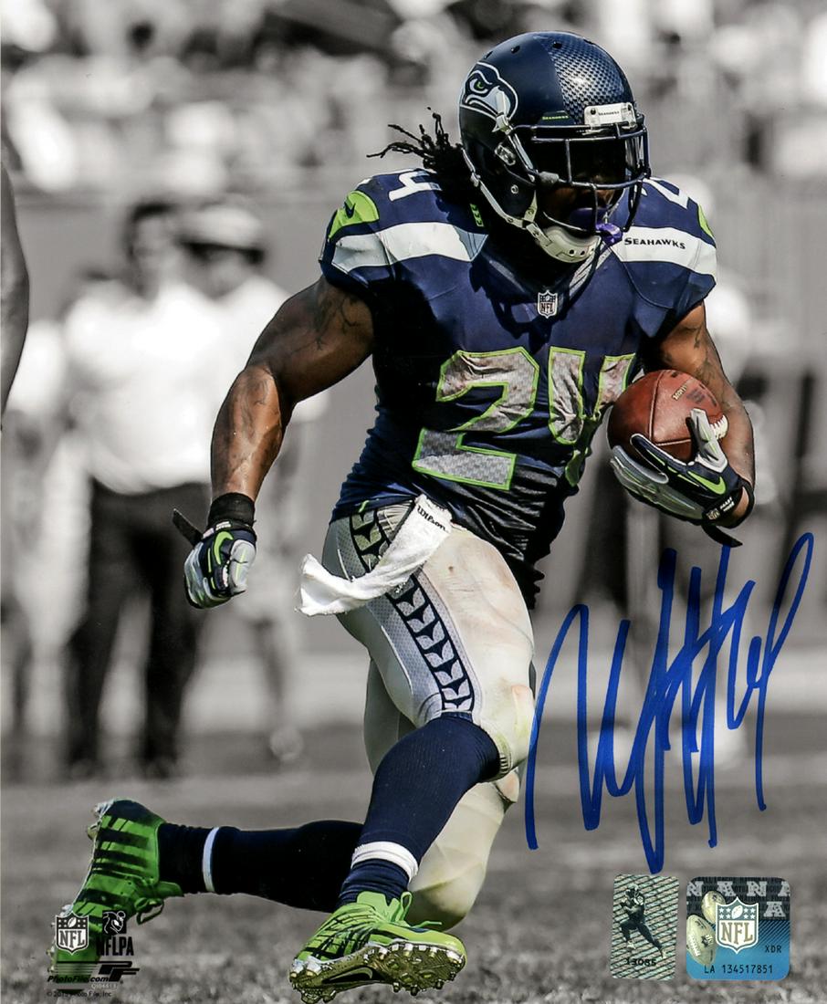 Marshawn Lynch Autographed 8x10 Photo Seattle Seahawks (1 of 1)