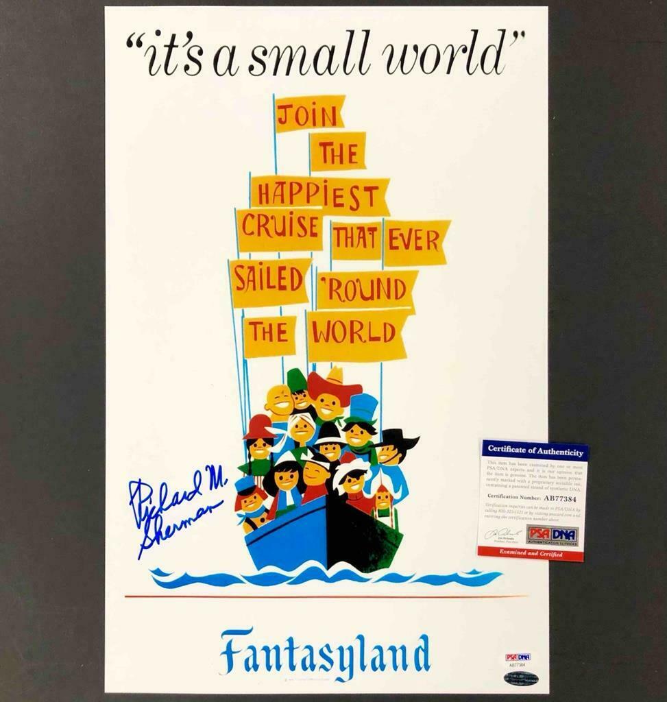 Composer Richard Sherman signed Disneyland Its a Small (1 of 1)