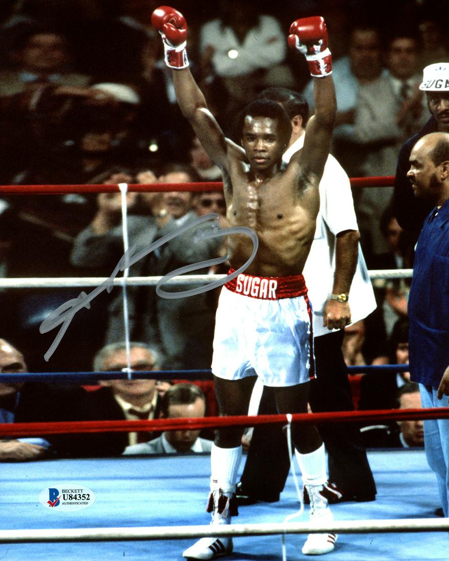 Sugar Ray Leonard Autographed 8x10 Photo Beckett BAS (1 of 1)