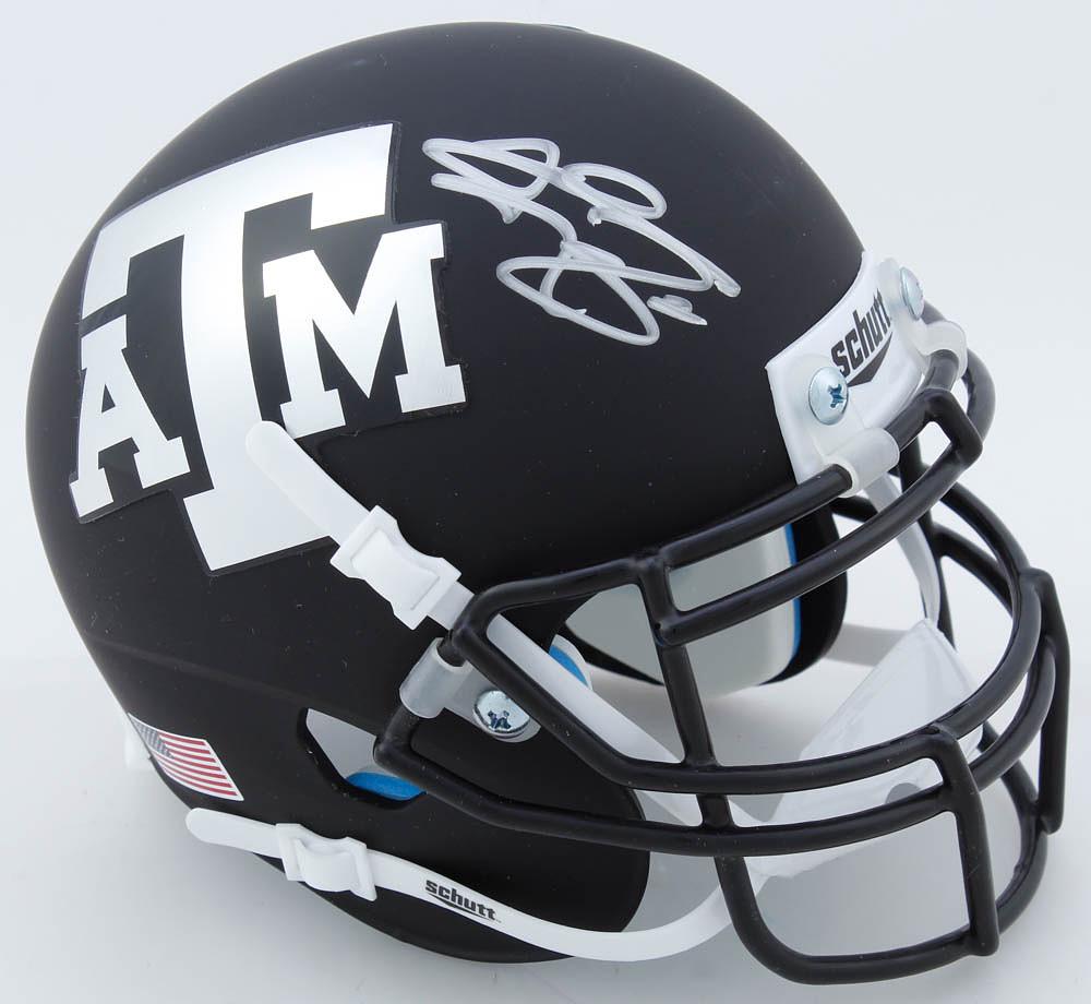 Johnny Manziel Signed Texas A&M Aggies Matte Black Mini (1 of 1)
