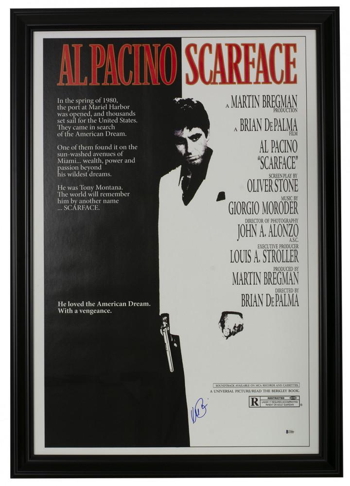 Al Pacino Signed "Scarface" 16x19 Custom Framed Movie (1 of 1)