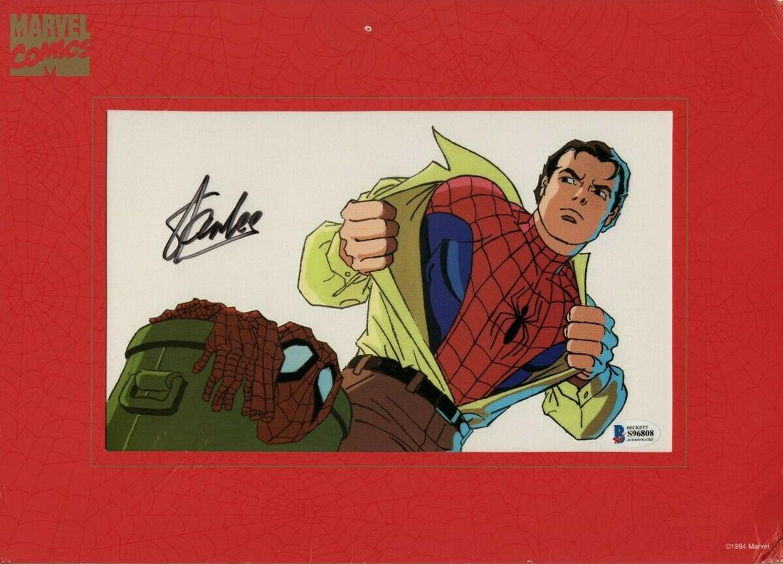 Stan Lee Signed  10X14 Lithograph Marvel Spiderman (1 of 1)
