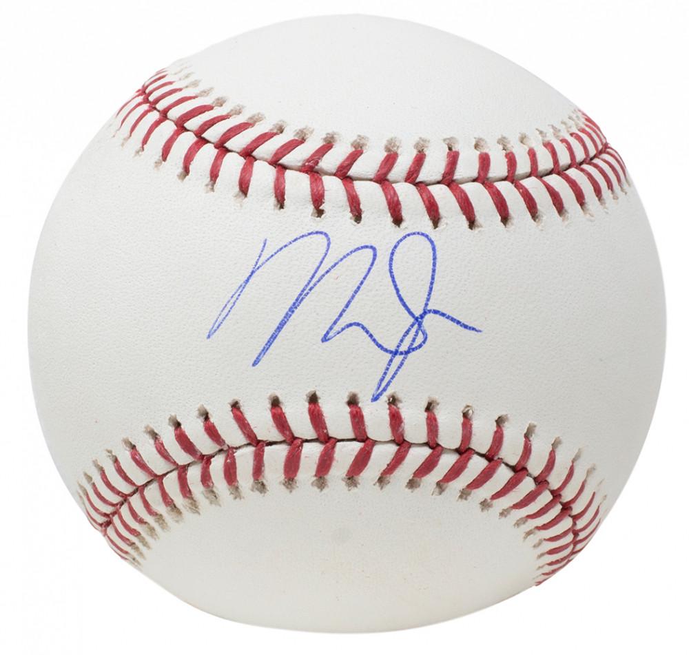 Mike Trout Signed OML Baseball (MLB Hologram) (1 of 2)