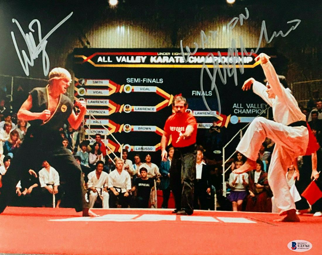 William Zabka Ralph Macchio Signed 11x14 Karate Kid (1 of 1)