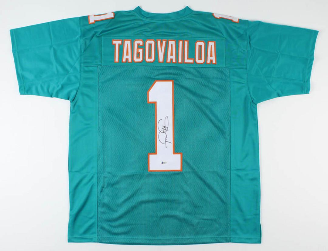 Tua Tagovailoa Signed Jersey (Beckett COA) (1 of 1)
