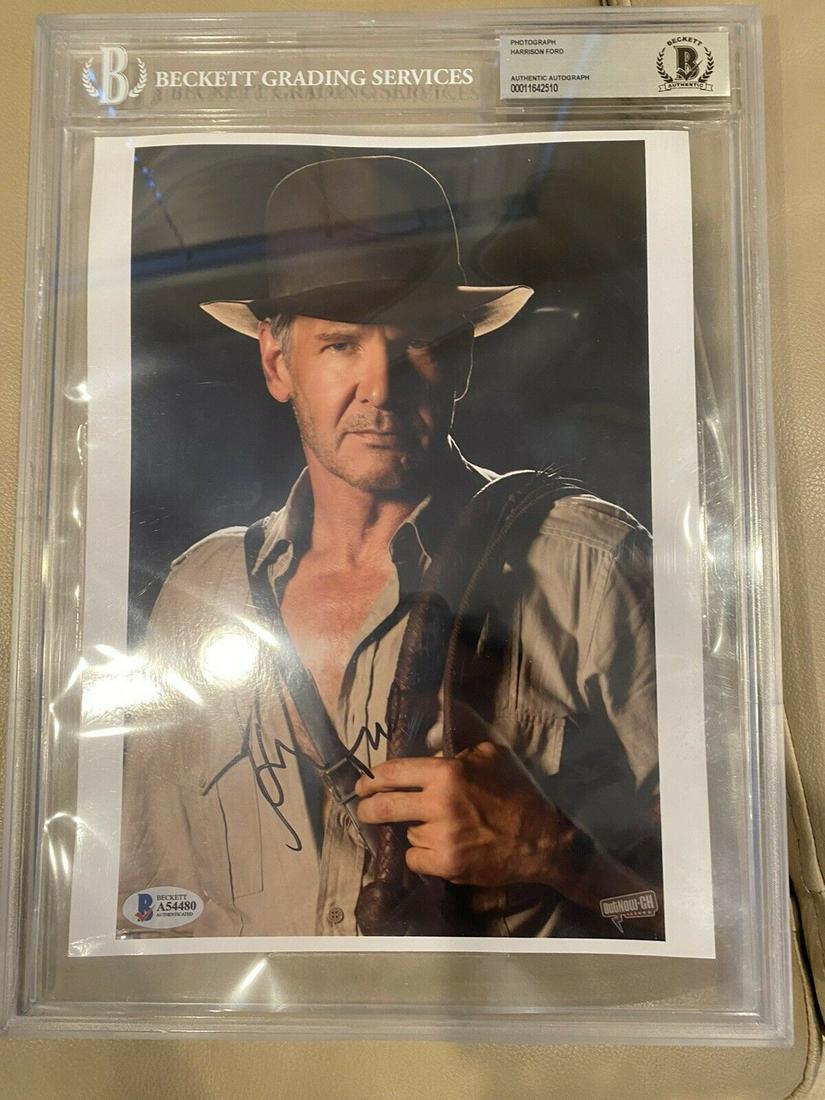 Harrison Ford Autographed Indiana Jones 8.5x11 Photo (1 of 1)