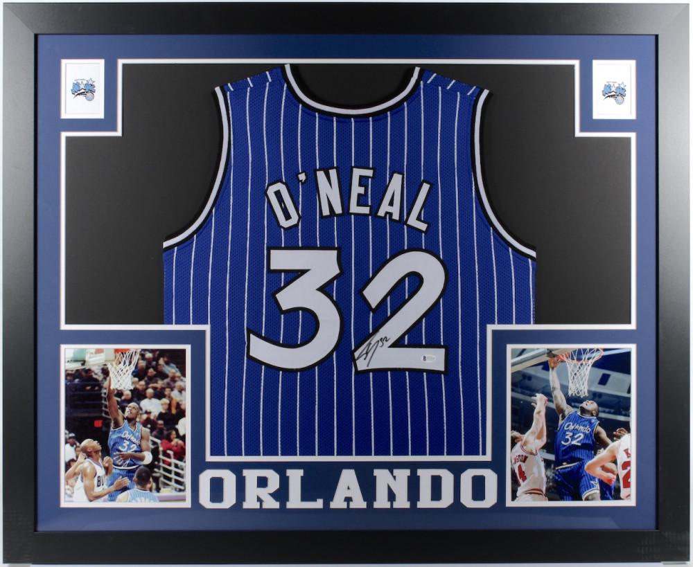 Shaquille O'Neal Signed 35x43 Custom Framed Jersey (1 of 1)