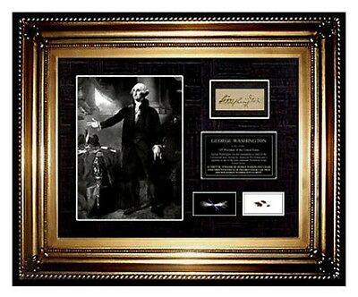 President GEORGE WASHINGTON HAIR Lock Signed COA letter (1 of 2)