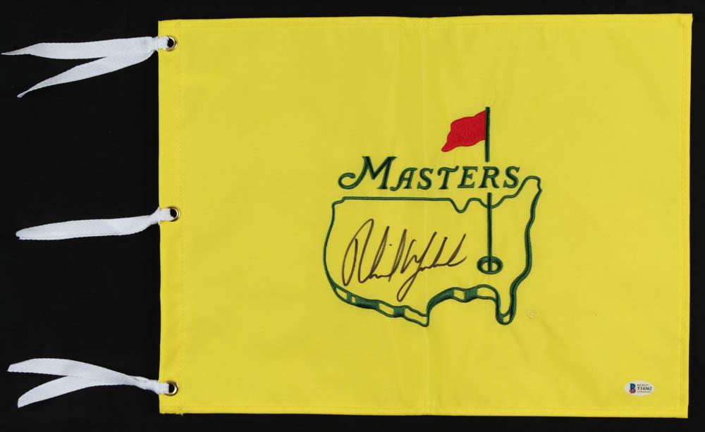 Phil Mickelson Signed Masters Flag (Beckett COA) (1 of 1)
