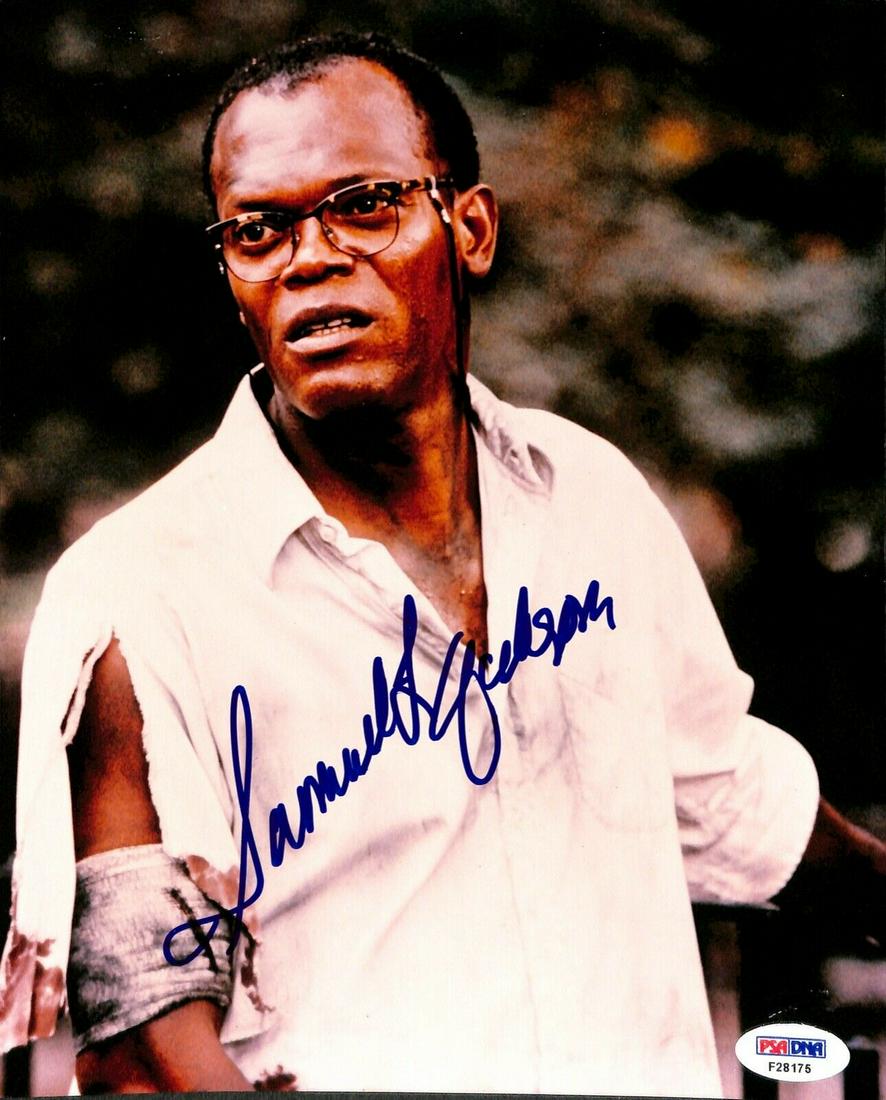 SAMUEL L JACKSON DIE HARD 3 FULL NAME SIG SIGNED (1 of 1)
