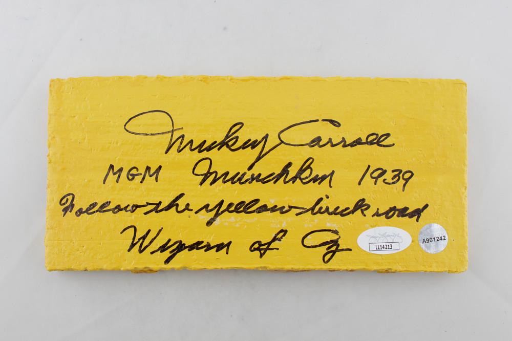 Mickey Carroll Signed "The Wizard of Oz" 4x8 Replica (1 of 1)