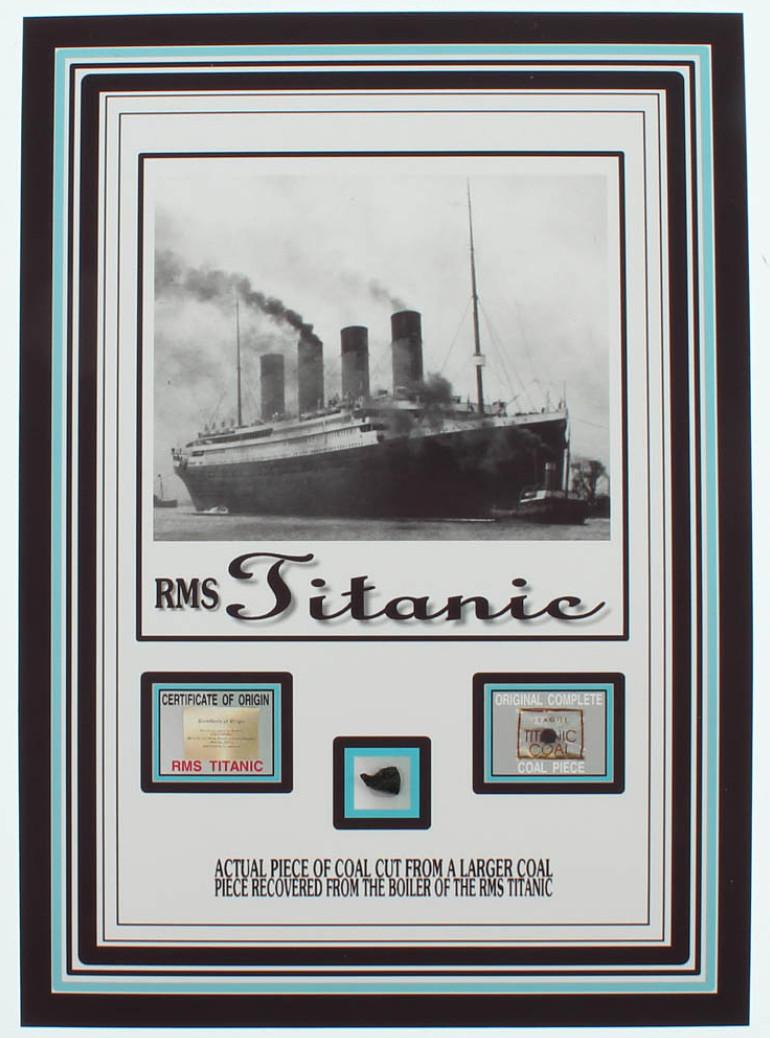Authentic Coal From Titanic Wreckage on 6x8 Photo (The (1 of 1)