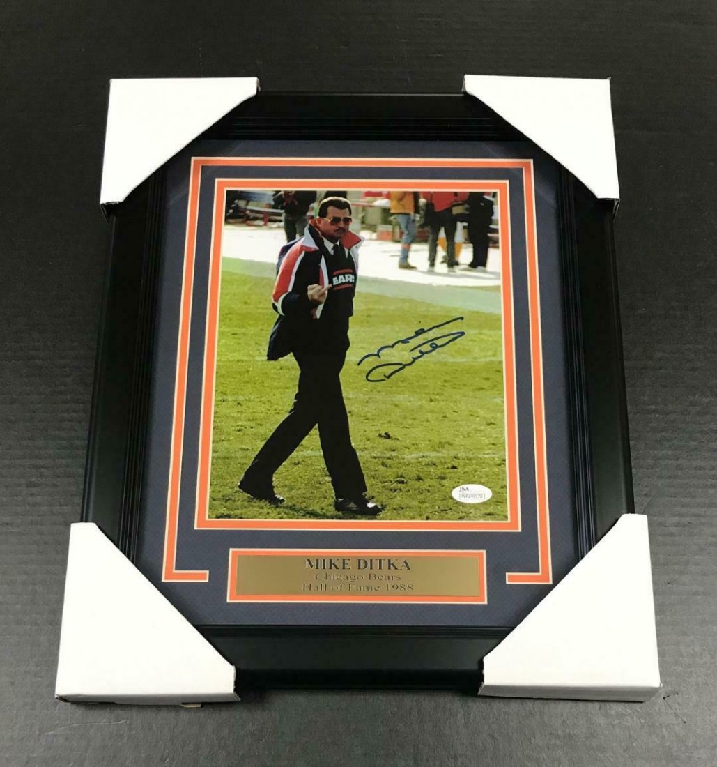 MIKE DITKA FINGER CHICAGO BEARS AUTOGRAPHED SIGNED 8x10 (1 of 1)