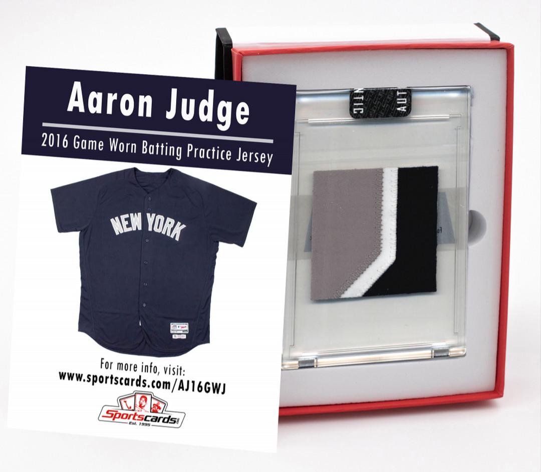 AARON JUDGE 2016 NY YANKEES GAME WORN BP JERSEY MYSTERY (1 of 1)