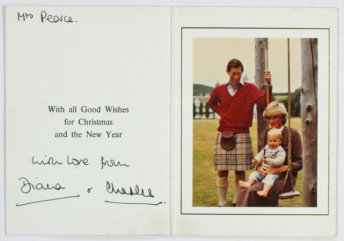 Princess Diana & Prince Charles Signed 1983 5.25x7.25 (1 of 2)