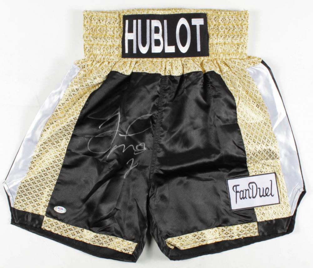 Floyd Mayweather Jr. Signed Boxing Trunks (PSA (1 of 1)