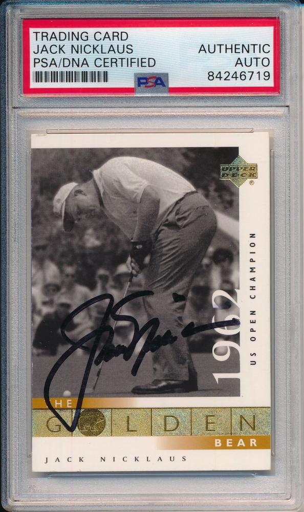 Jack Nicklaus Signed 2001 Upper Deck #106 (PSA (1 of 1)