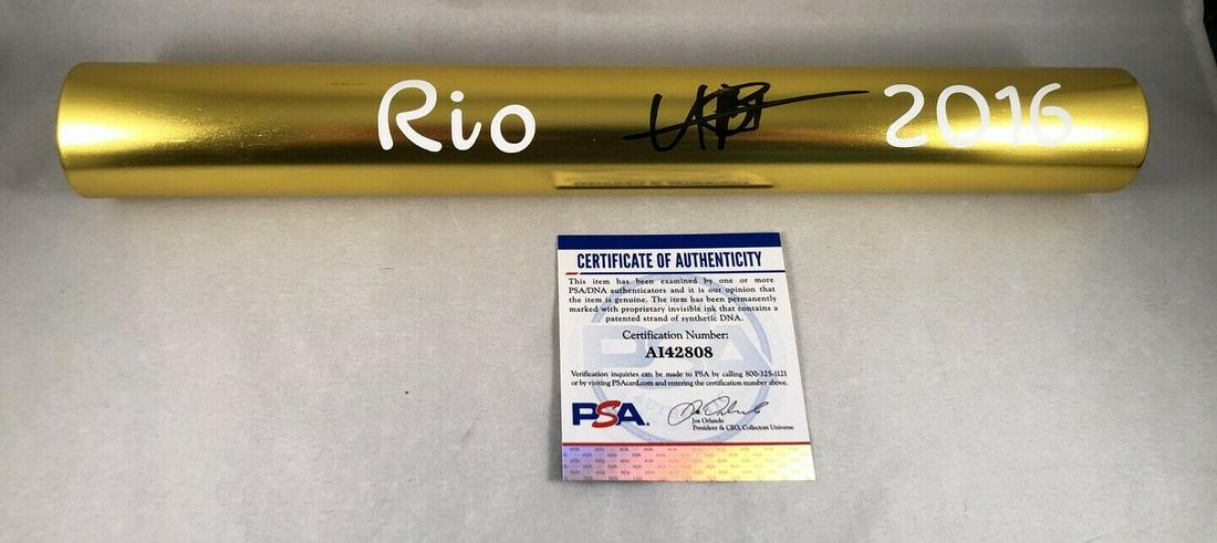 Usain Bolt Signed Baton PSA/DNA Rio 2016 Olympics (1 of 1)