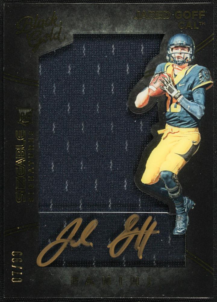 Jared Goff 2016 Panini Black Gold Collegiate Sizeable (1 of 1)