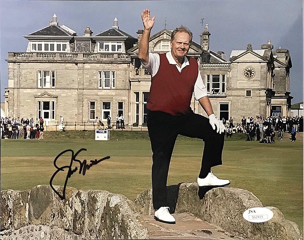 JACK NICKLAUS AUTOGRAPHED GOLF 8X10 PHOTO (JSA) (1 of 1)
