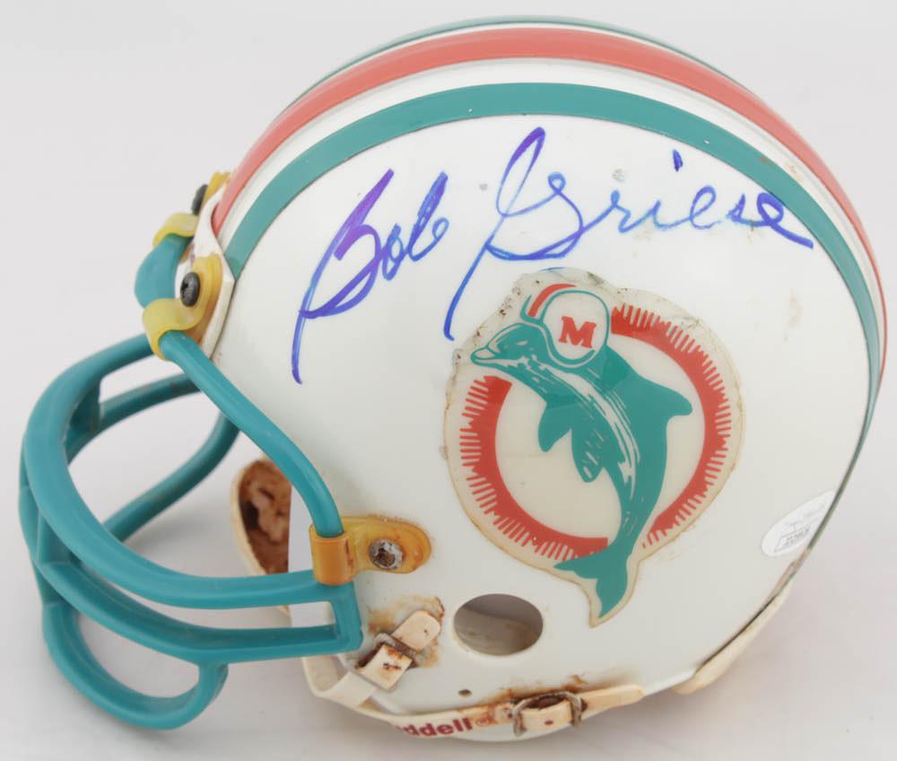 Bob Griese Signed Dolphins Mini Helmet (JSA COA) (1 of 1)