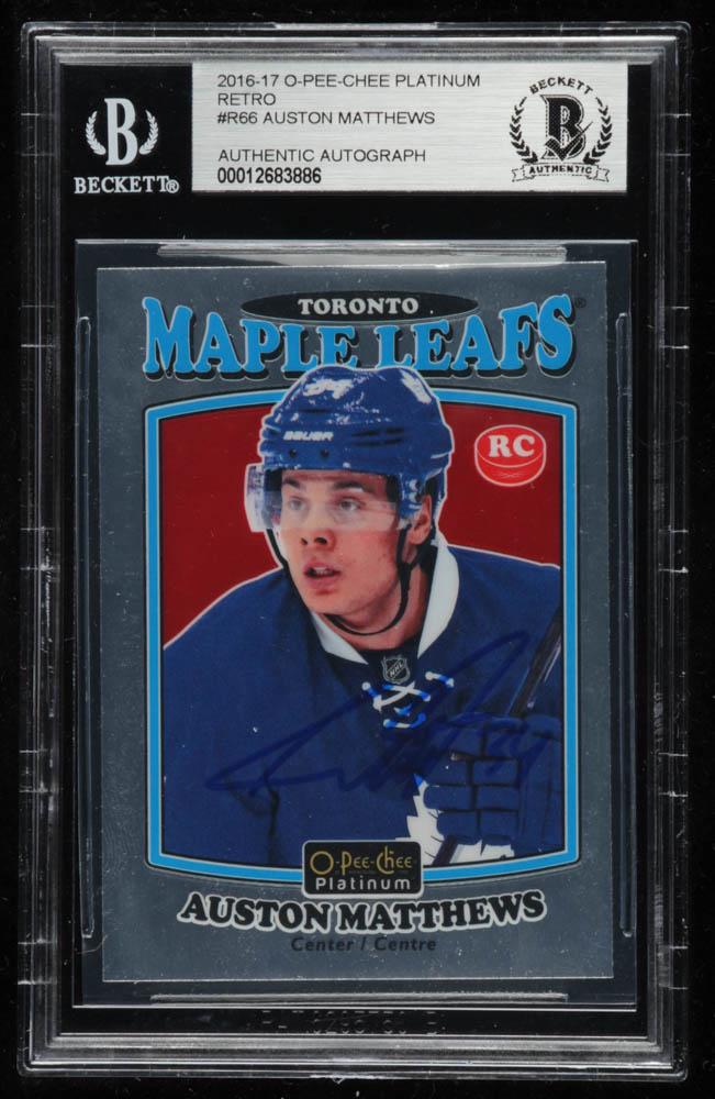 Auston Matthews Signed 2016-17 O-Pee-Chee Platinum (1 of 1)