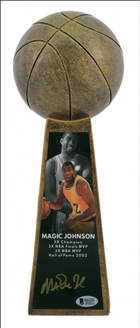 Magic Johnson Signed 14â€ Championship Basketball (1 of 1)