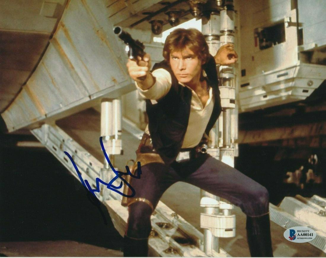 HARRISON FORD Signed STAR WARS 8x10 PHOTO w/ Beckett (1 of 1)