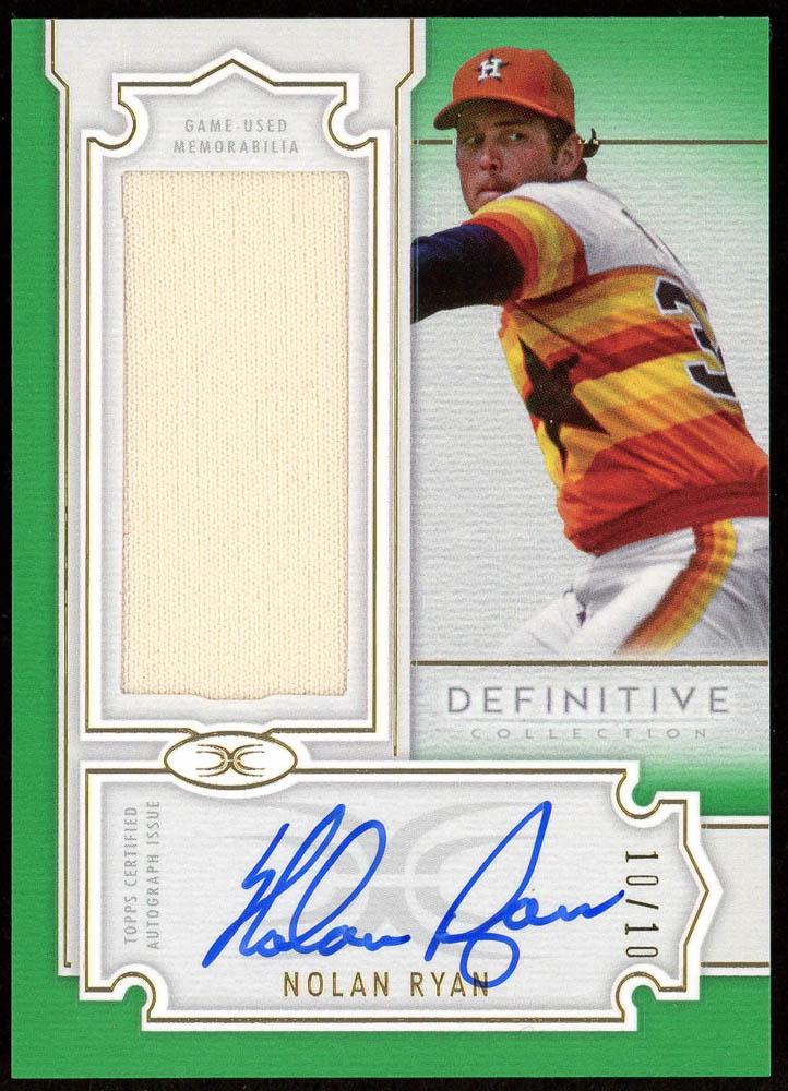 Nolan Ryan 2020 Topps Definitive Collection Definitive (1 of 1)