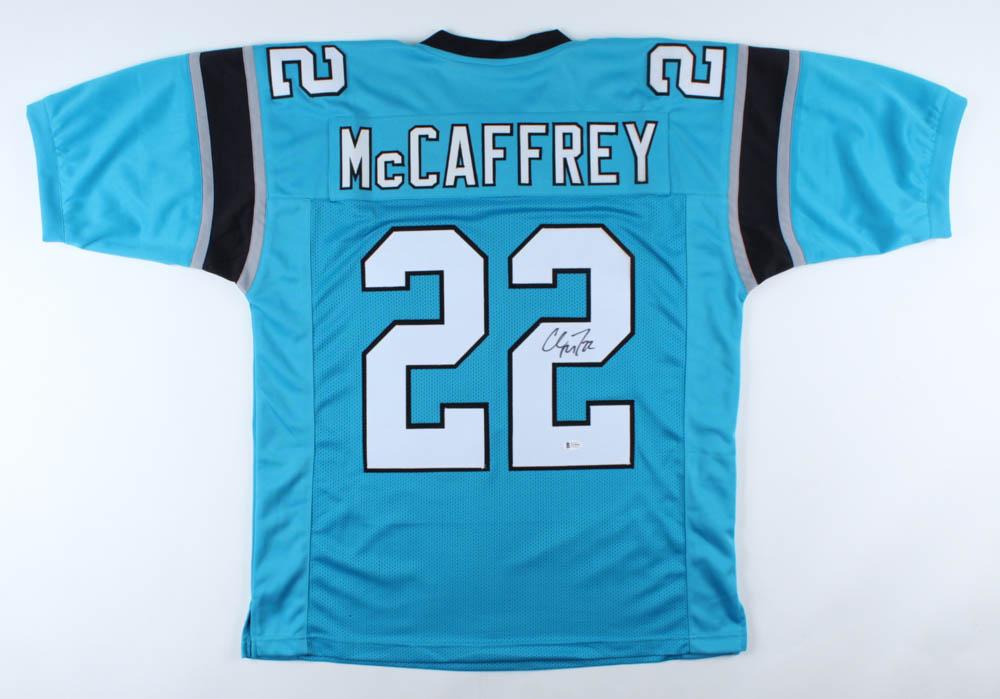 Christian McCaffrey Signed Jersey (Beckett COA) (1 of 1)