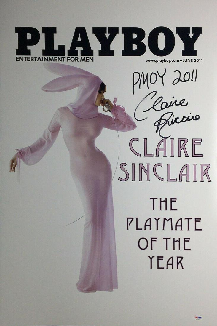 Claire Sinclair Signed Playboy 20x30 Photo "PMOY 2011" (1 of 1)