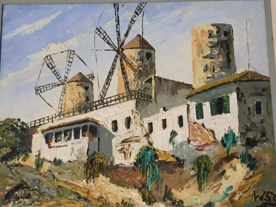 Winston Churchill Original Vintage Oil Painting (1 of 4)