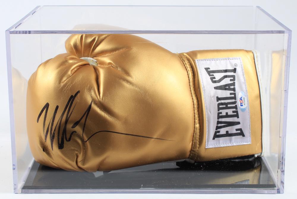 Mike Tyson Signed Everlast Boxing Glove with Display (1 of 1)