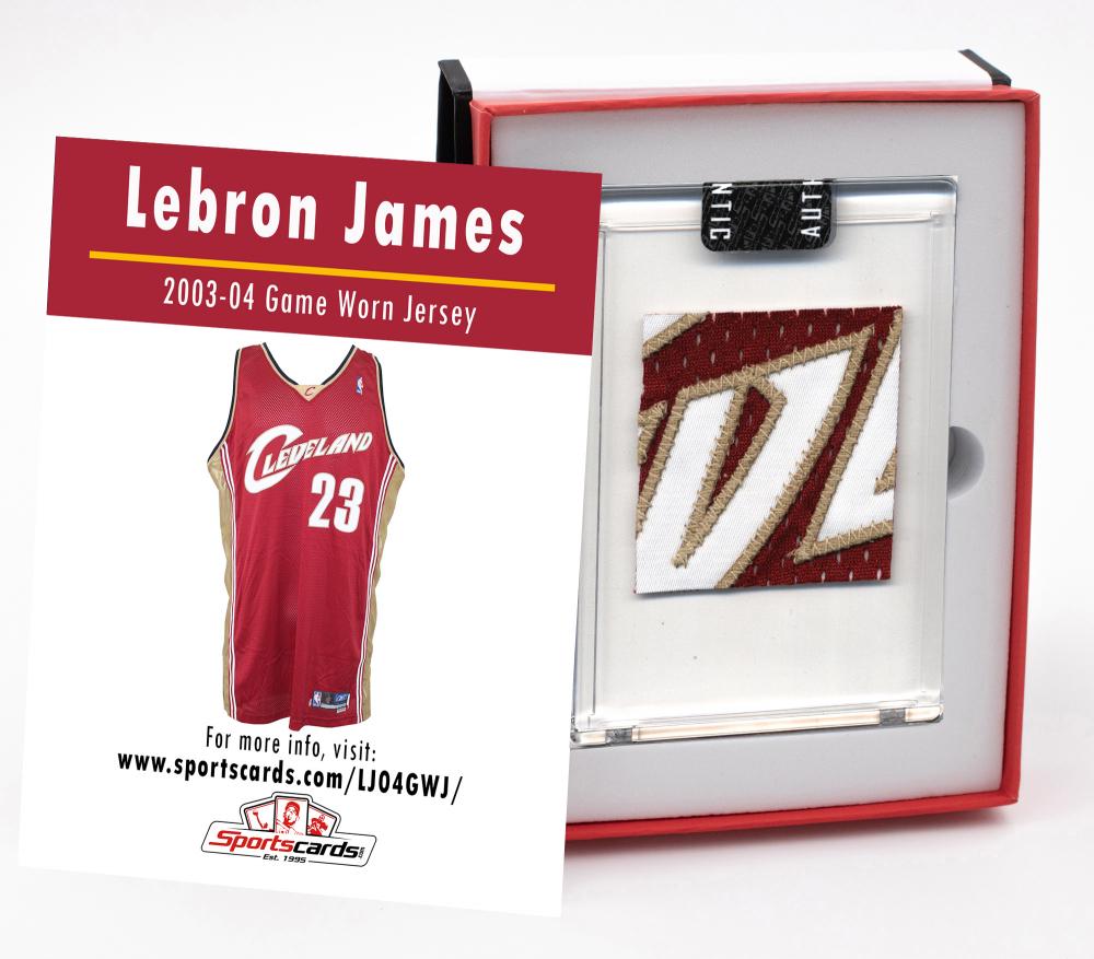 LEBRON JAMES 2003-04 ROOKIE CAVS GAME WORN JERSEY (1 of 2)